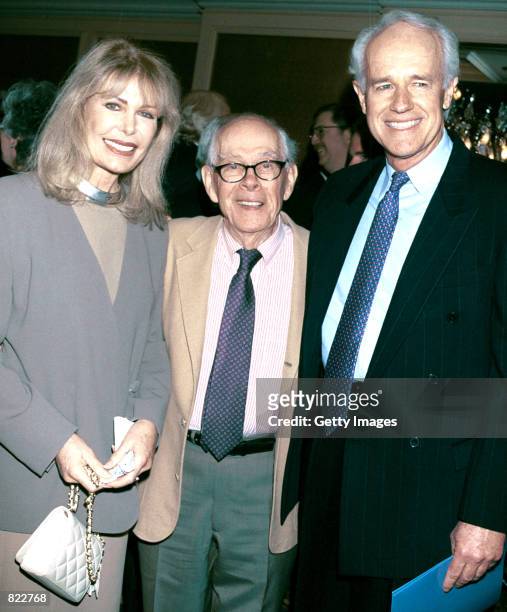 Actors Loretta Swit, Harry Morgan and DPF's President Mike Farrell attend the Los Angeles chapter of Death Penalty Focus'' 10th Annual awards banquet...