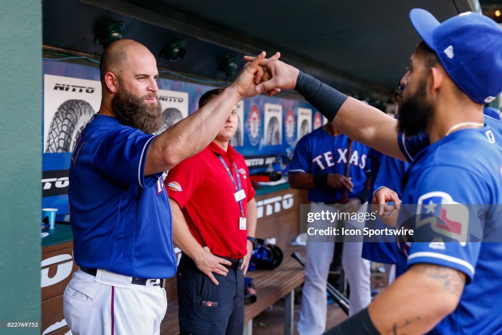 MLB: JUL 24 Marlins at Rangers