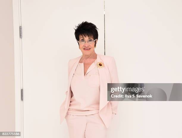 Actress Chita Rivera poses during the Chita Rivera Awards hosts cocktails and couture at Randi Rahm Atelier on July 25, 2017 in New York City.