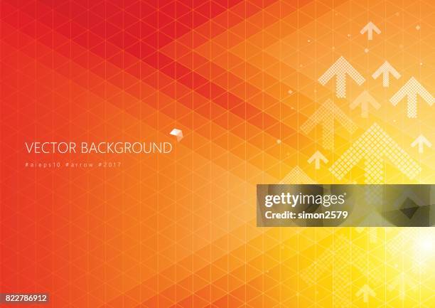 orange color background with fading white direction arrow pattern - moving forward background stock illustrations