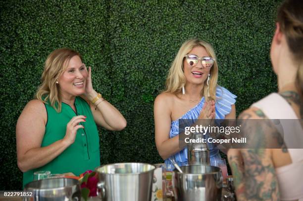 Guests enjoy the Cointreau Celebrates the Original Margarita and the Art of La Soiree with Caroline Harper Knapp at DEC on Dragon on July 25, 2017 in...