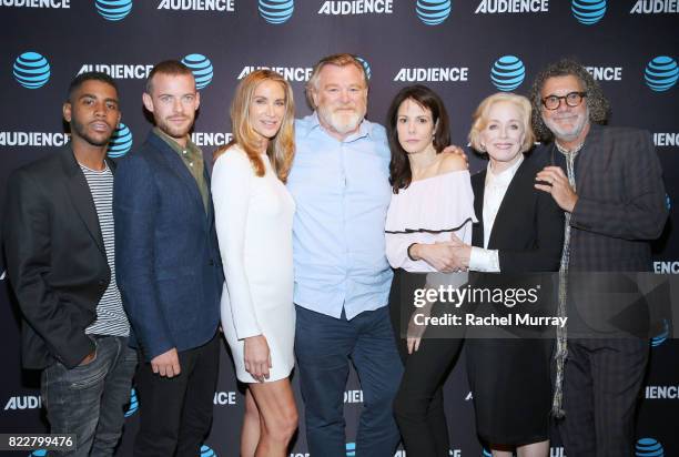 Actors Jharrel Jerome, Harry Treadaway, Kelly Lynch, Brendan Gleeson, Mary-Louise Parker, Holland Taylor, and director / producer Jack Bender attend...