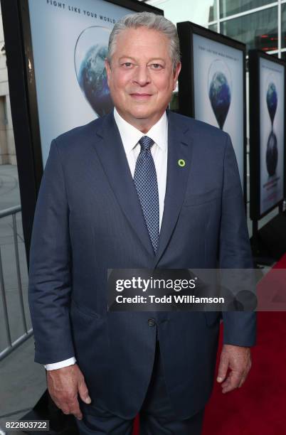 Former Vice President Al Gore attends a screening of Paramount Pictures' "An Inconvenient Sequel: Truth To Power"at ArcLight Hollywood on July 25,...