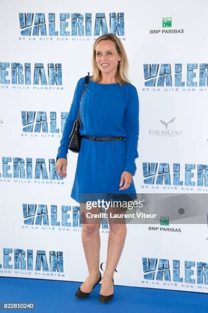 Marie Guillard attends "Valerian et la Cite desMille Planetes" Paris Premiere at La Cite Du Cinema on July 25, 2017 in Saint-Denis, France.