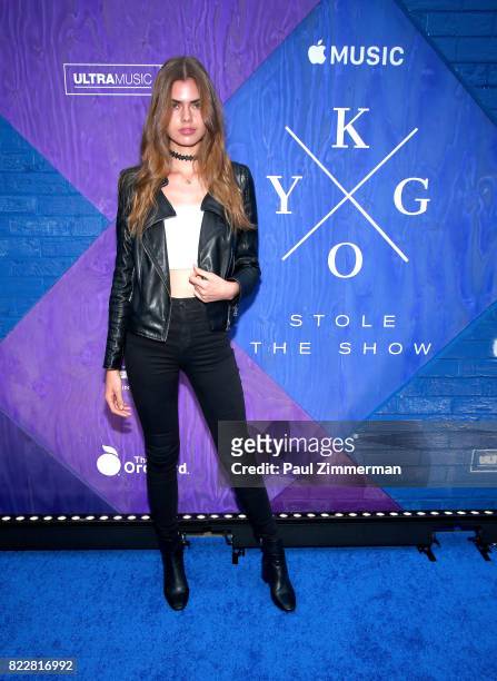 Gwen van Meir attends the Apple Music and KYGO "Stole The Show" documentary film premiere at The Metrograph on July 25, 2017 in New York City.