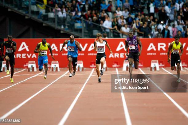 Asafa POWELL / Christophe LEMAITRE / Usain BOLT - - 100m - Meeting Areva - Stade de France - Saint Denis,