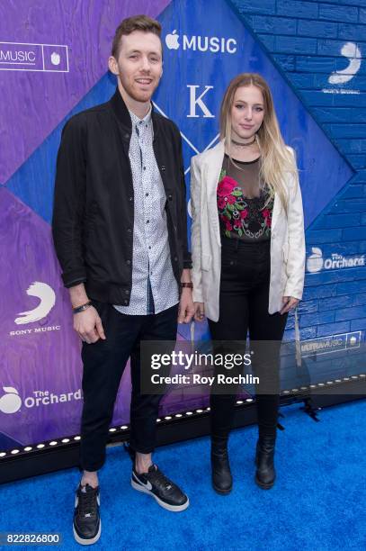 Jackson Foote and Emma Lov Block of Loote attend KYGO "Stole The Show" documentary film premiere at The Metrograph on July 25, 2017 in New York City.