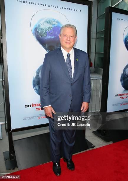 Former Vice President Al Gore attends a screening of Paramount Pictures' "An Inconvenient Sequel: Truth To Power" on July 25, 2017 in Hollywood,...