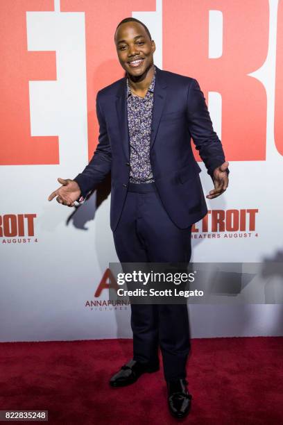 Actor Leon Thomas III attends the "Detroit" world premiere at Fox Theatre on July 25, 2017 in Detroit, Michigan.