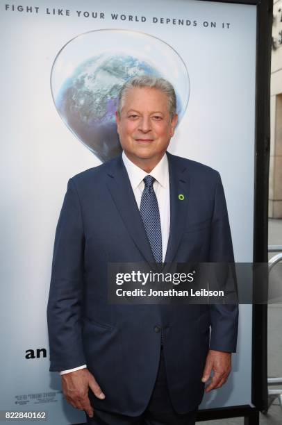 Former Vice President Al Gore attends a special Los Angeles screening of 'An Inconvenient Sequel: Truth to Power' at ArcLight Hollywood on July 25,...