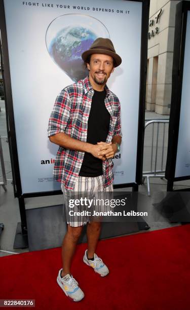 Musician Jason Mraz attends a special Los Angeles screening of 'An Inconvenient Sequel: Truth to Power' at ArcLight Hollywood on July 25, 2017 in Los...