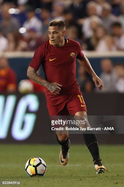 Juan Manuel Iturbe of AS Roma during the International Champions Cup 2017 match between Tottenham Hotspur and AS Roma at Red Bull Arena on July 25,...