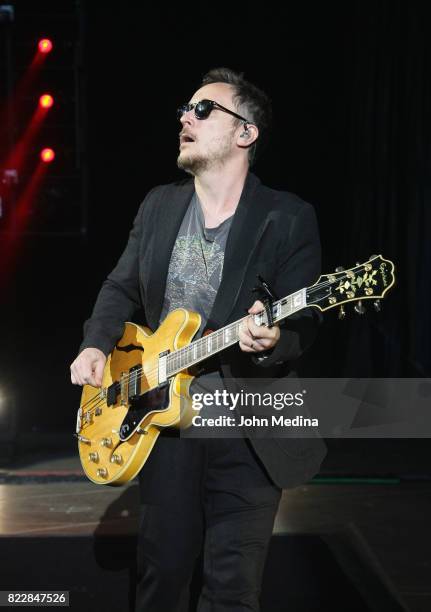 Paul Doucette of Matchbox Twenty performs at Shoreline Amphitheatre on July 25, 2017 in Mountain View, California.