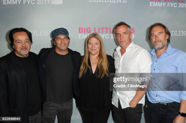 Nathan Ross, Bruna Papandrea, Per Saari, Jean-Marc Vallee and Gregg Fienberg attends the HBO "Big Little Lies" FYC at DGA Theater on July 25, 2017 in...
