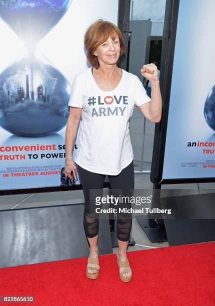 Actress Frances Fisher attends a screening of Paramount Pictures' "An Inconvenient Sequel: Truth To Power" at ArcLight Hollywood on July 25, 2017 in...