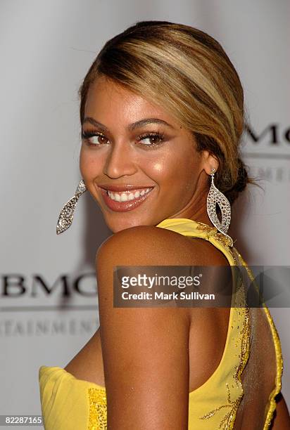 Singer Beyonce arrives at the Sony/BMG Grammy After Party held on February 10, 2008 at the Beverly Hills Hotel in Beverly Hills, California.