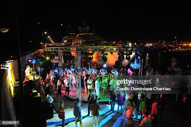 Atmosphere at the 4th annual ASMALLWORLD Party at The Lady Joy II - Lighthouse Pier on July 24, 2008 in Saint-Tropez, France.