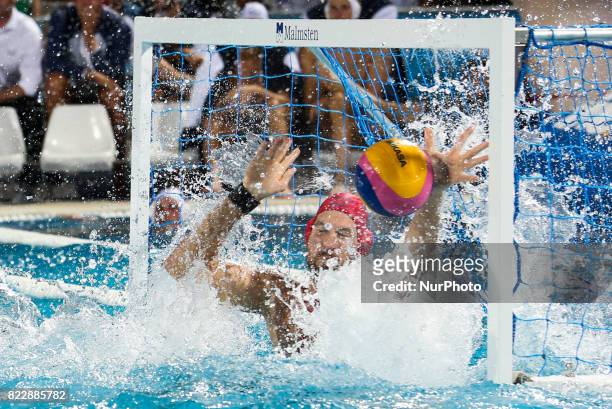 Viktor Nagy , in action during the quarterfinal of the men's water polo match between Hungary and Russia at the 17th FINA World Championships in...
