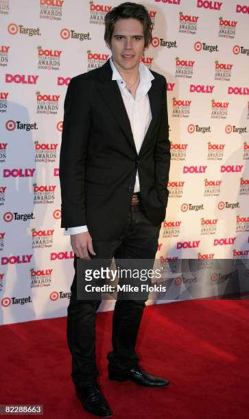 Singer Carl Riseley arrives for the third annual Dolly Teen Choice Awards at Luna Park on August 13, 2008 in Sydney, Australia.