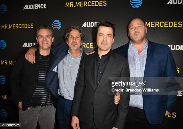 The cast of AT&T AUDIENCE Network's "Loudermilk" , actor Bobby Mort, director Peter Farrelly, actor Ron Livingston, and actor / comedian Will Sasso...