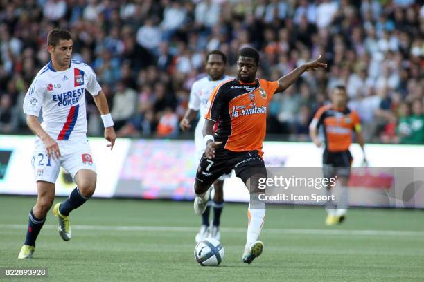 Arnold MVUEMBA - - Lorient / Lyon - 4eme journee de Ligue 1 - Stade Yves Allainmat - Lorient,