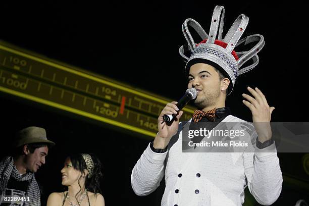 Singer Guy Sebastian accepts an award during the third annual Dolly Teen Choice Awards at Luna Park on August 13, 2008 in Sydney, Australia.