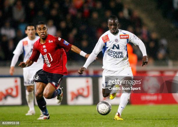 Mapou YANGAMBIWA - - Lille / Montpellier - 30e journee Ligue 1 - Stadium Nord - Villeneuve d'Ascq,