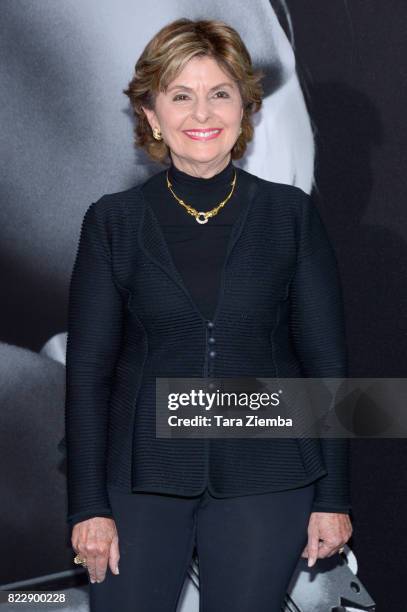 Lawyer Gloria Allred attends the premiere Of Focus Features' 'Atomic Blonde' at The Theatre at Ace Hotel on July 24, 2017 in Los Angeles, California.