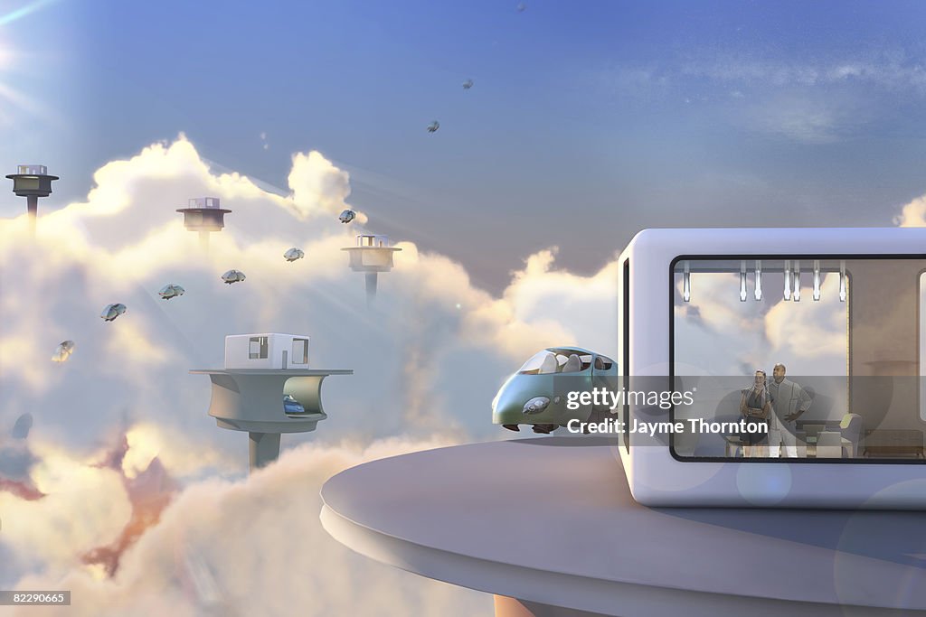 Window Future Sidekick Couple Looking Outside Window Of Future Home High-Res Stock Photo ...