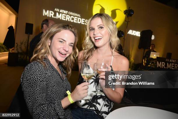 Guests attend the party for the screening of "Mr. Mercedes" during the AT&T AUDIENCE Network Summer TCA Panels at The Beverly Hilton Hotel on July...