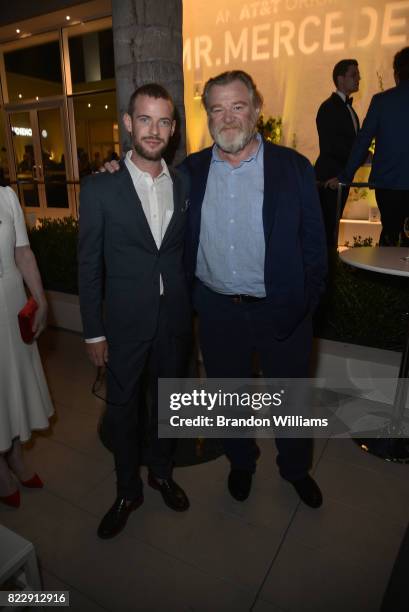 Actors Harry Treadaway and Brendan Gleeson attend the party for the screening of "Mr. Mercedes" during the AT&T AUDIENCE Network Summer TCA Panels at...