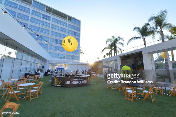 Venue for the party for the screening of "Mr. Mercedes" during the AT&T AUDIENCE Network Summer TCA Panels at The Beverly Hilton Hotel on July 25,...