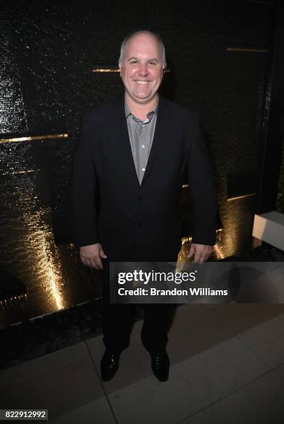 Actor James DuMont attends the party for the screening of "Mr. Mercedes" during the AT&T AUDIENCE Network Summer TCA Panels at The Beverly Hilton...