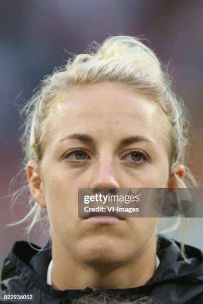 Carolin Simon of Germany women during the UEFA WEURO 2017 Group B group stage match between Russia and Germany at the Galgenwaard Stadium on July 25,...