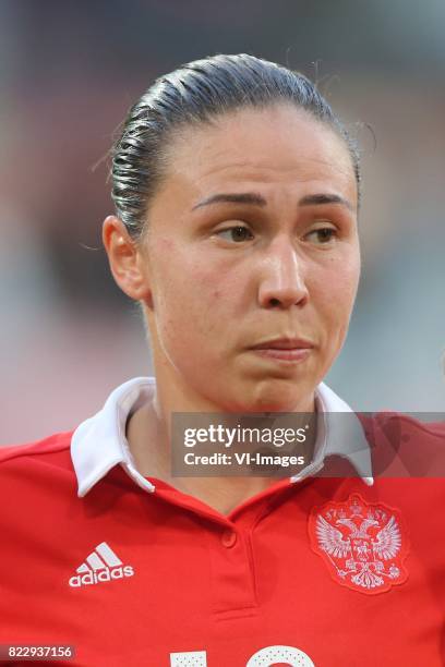 Elvira Ziyastinova of Russia women during the UEFA WEURO 2017 Group B group stage match between Russia and Germany at the Galgenwaard Stadium on July...