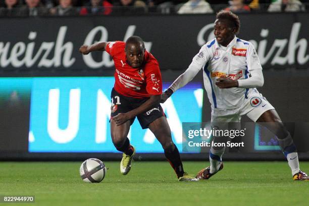 Jires KEMBO EKOKO / Mapou YANGAMBIWA - - Rennes /Montpellier - 10e journee Ligue 1,