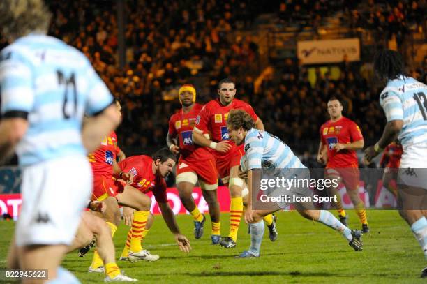 Francois STEYN - - Racing Metro 92 / Perpignan - 11eme journee de TOP 14 - Stade Yves Du Manoir - Colombes -,