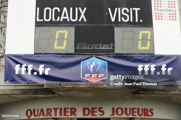 Illustration tableau score - - Chambery / Brest - 16eme Finale Coupe de France 2011 -