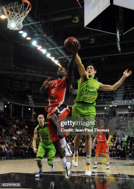 Steed TCHICAMBOUD / Paul LACOMBE - - Asvel / Chalon Sur Saone - 15eme journee de ProA - ,