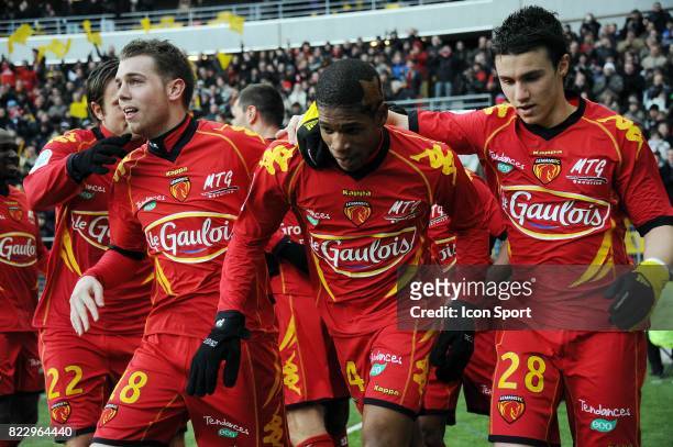 Joie Ludovic BAAL - - Le MAns / Ajaccio - 21e journee Ligue 2,