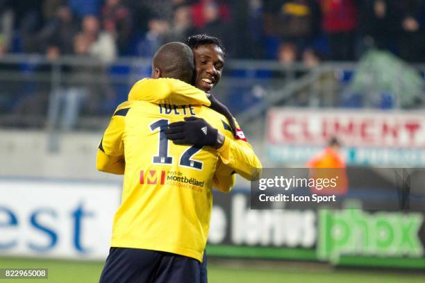 Joie Modibo MAIGA / Brown IDEYE - - Sochaux / Rennes - 21e journee Ligue 1,