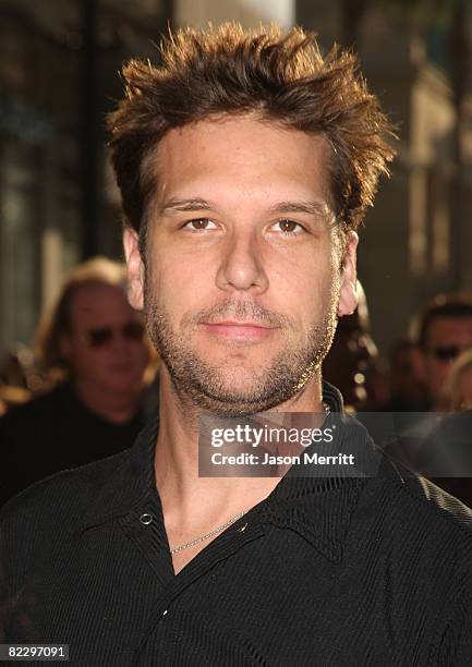 Comedian Dane Cook arrives at the world premiere of Touchstone Pictures' 'Swing Vote' held at the El Capitan Theater on July 24, 2008 in Hollywood,...