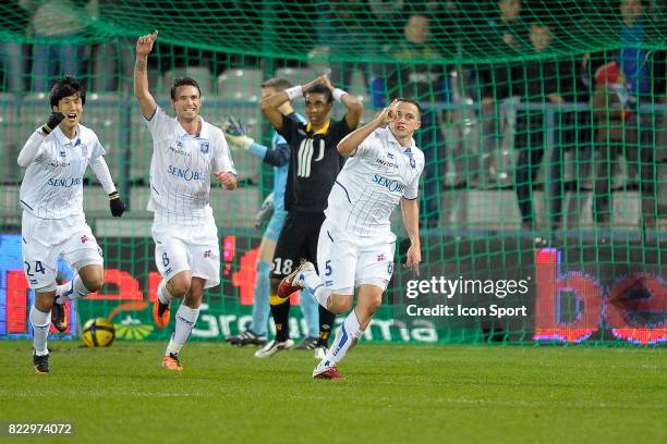 Joie Dariusz DUDKA - - Auxerre / Lille - 22e journee de Ligue 1,