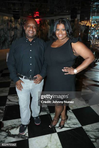 Pat Charles and Syreta Oglesby attend the NMAAM NYC Salon Reception at Hunt & Fish Club on July 25, 2017 in New York City.