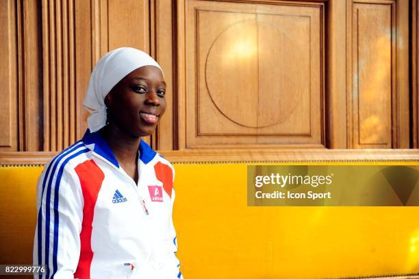 Myriam SOUMARE - - Conference de presse - Championnats d'Europe d'Athletisme en salle -Paris,