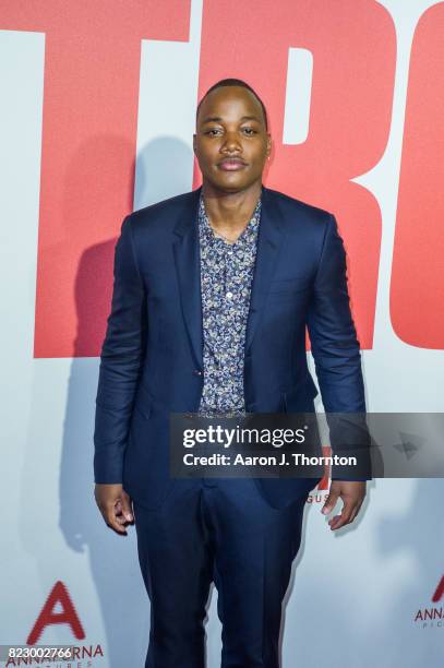 Actor Leon Thomas III arrives at the premiere for "Detroit" at the Fox Theater on July 25, 2017 in Detroit, Michigan.