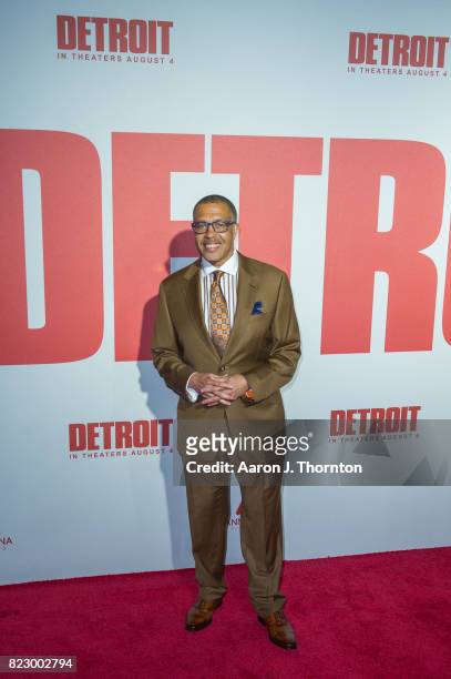 Detroit Police Chief James Craig arrives at the premiere for "Detroit" at the Fox Theater on July 25, 2017 in Detroit, Michigan.