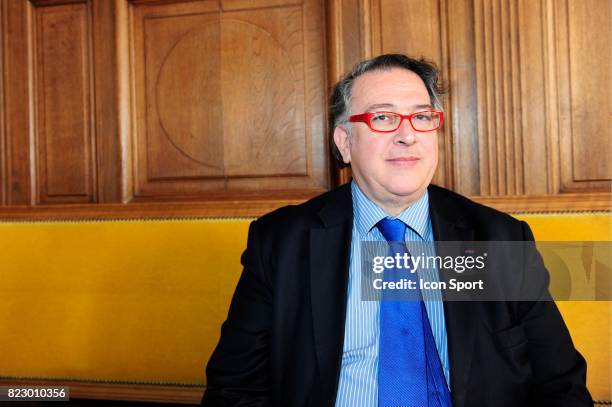 Bernard AMSALEM - - Conference de presse - Championnats d'Europe d'Athletisme en salle -Paris,