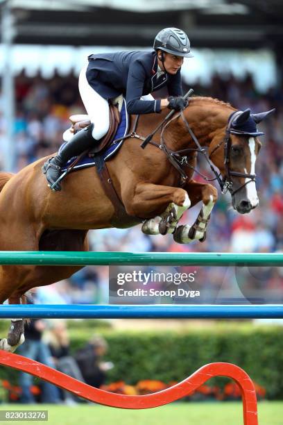 Nadja PETER STEINER riding SAURA DE FONDCOMBE during the Rolex Grand Prix, part of the Rolex Grand Slam of Show Jumping of the World Equestrian...