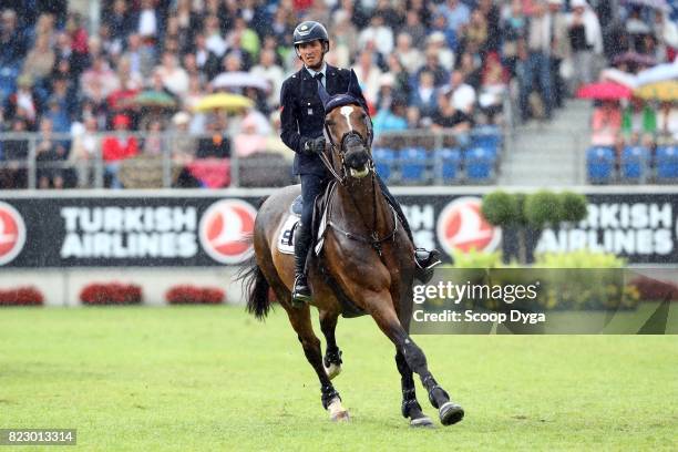 Lorenzo DE LUCA riding ENSOR DE LITRANGE LXII during the Rolex Grand Prix, part of the Rolex Grand Slam of Show Jumping of the World Equestrian...